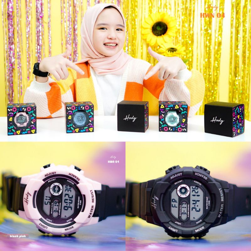 HWN 04 by Hody Garansi Original READY SIAP KIRIM Jam Tangan Remaja Premium HWN04 Hody