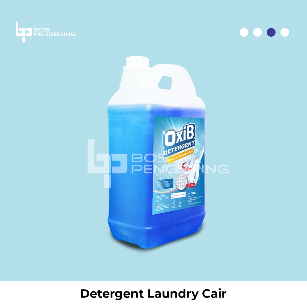 Sabun Cuci Pakaian Deterjen Cair Laundry - OxiB Detergent Wangi Sakura 5 Kg Berkualitas