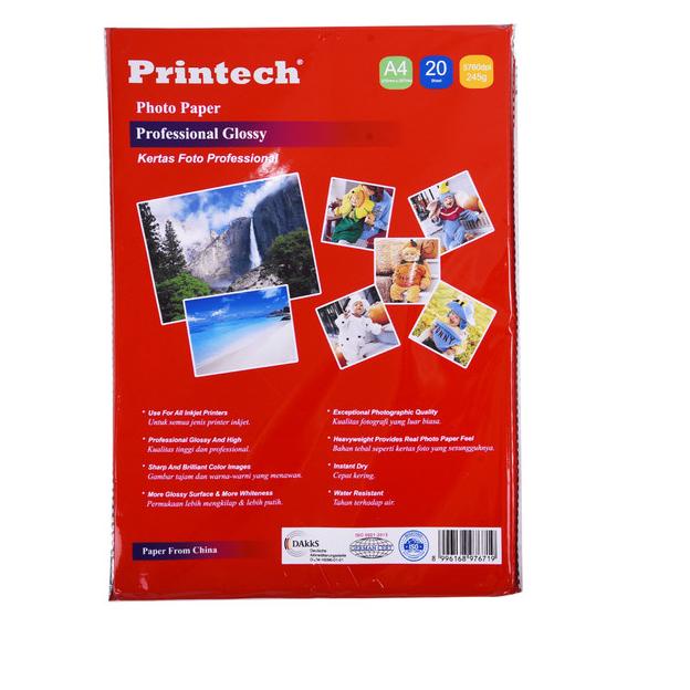 

Kertas Foto / Photo Paper Printech Professional Photo Paper A4 245g