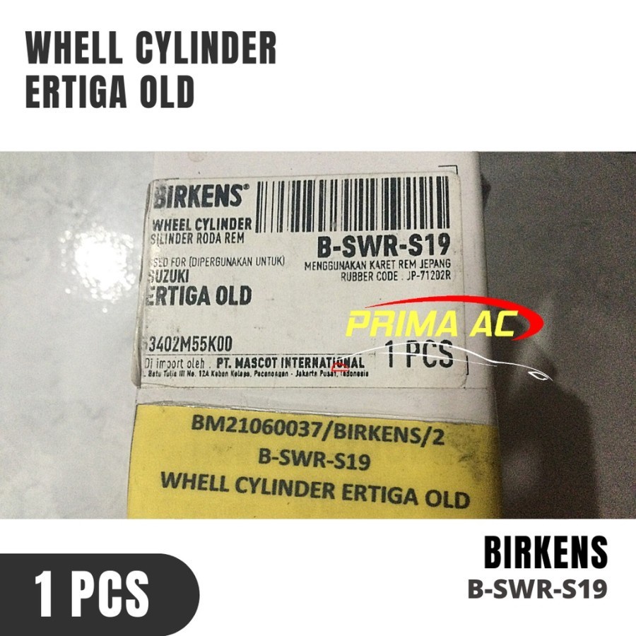 Wheel Cylinder Belakang Suzuki Ertiga Old 12-18 B-SWR-S19 Birkens