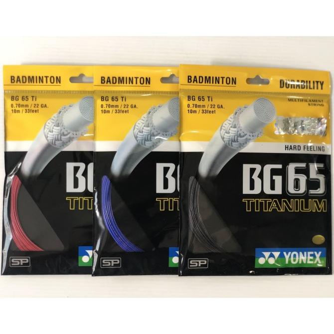 [ORIGINAL] Tali Raket Badminton Yonex BG65 Titanium