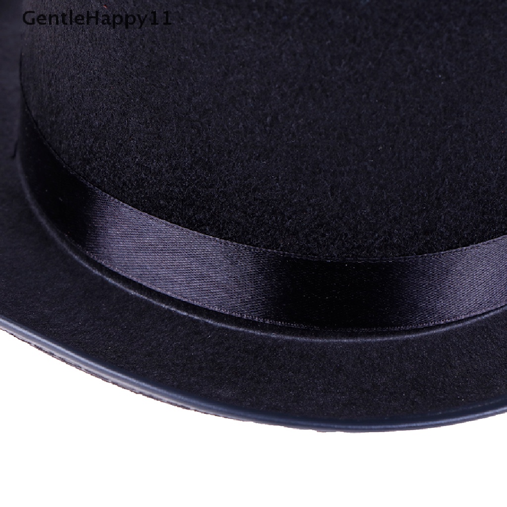 Gentlehappy Black Top Hat Kostum Pesulap Tuxedo Mat Hatter Pernikahan Pesta Natal Formal id