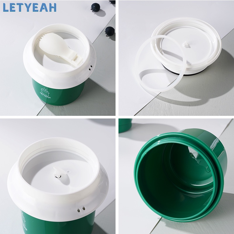 letyeah Cangkir sup anti tumpah tahan panas /550ml mangkuk sup portable /soup cup /breakfast cup