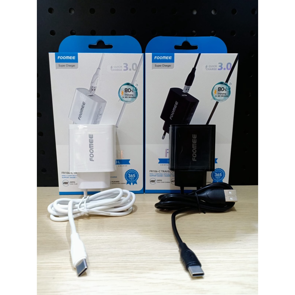 Charger set TypeC Multi Protocol Foomee FR106-C QC 3.0A 18W