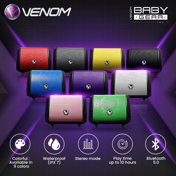 VENOM BABY GEAR VBG-1 Speaker Bluetooth