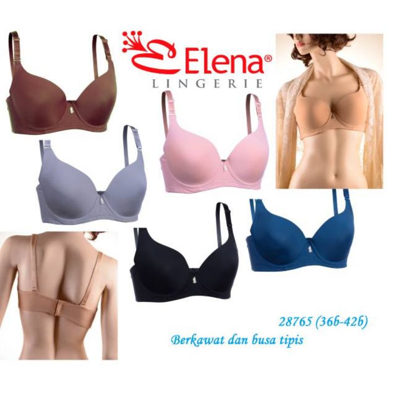 Bra BH Kawat | Elena 28765 | Full Cup Bra Busa Tipis *