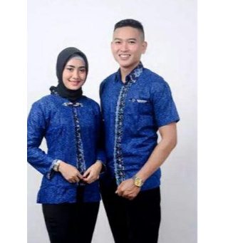 BATIK COUPLE SARIMBIT HEM BLOUSE MEGA MENDUNG/BATIK COUPLE/PRIA/KERIS