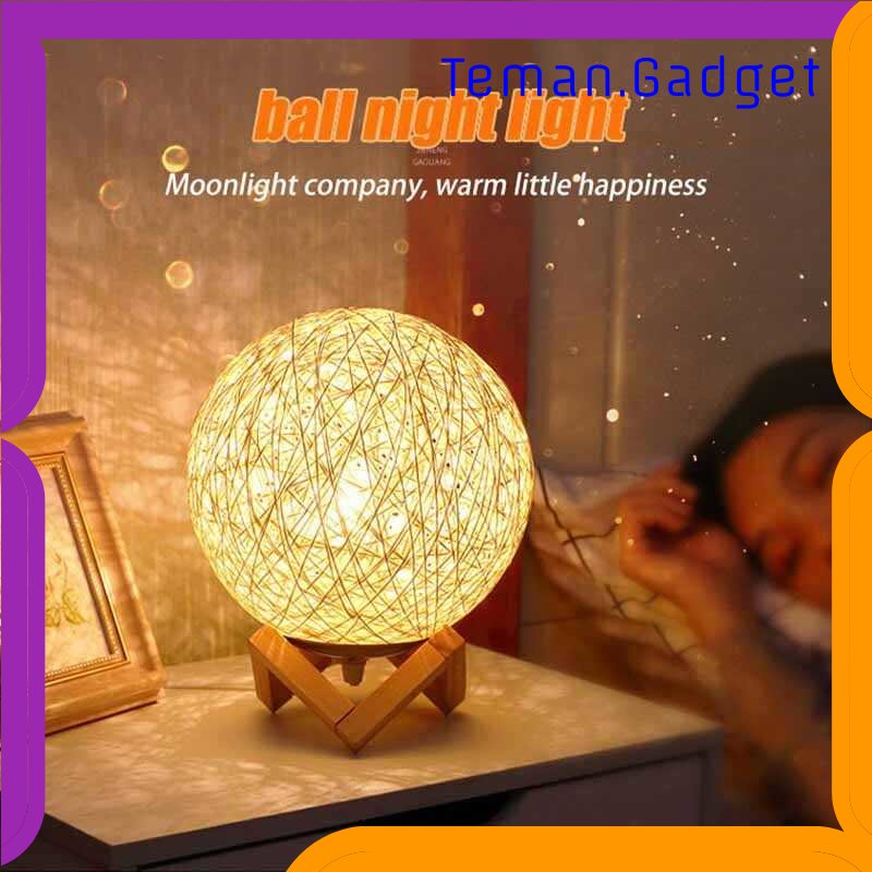 TG-LMP Ahomeone Lampu Tidur Bola Sepak Takraw Night Light Lamp RGB 20CM - OU13