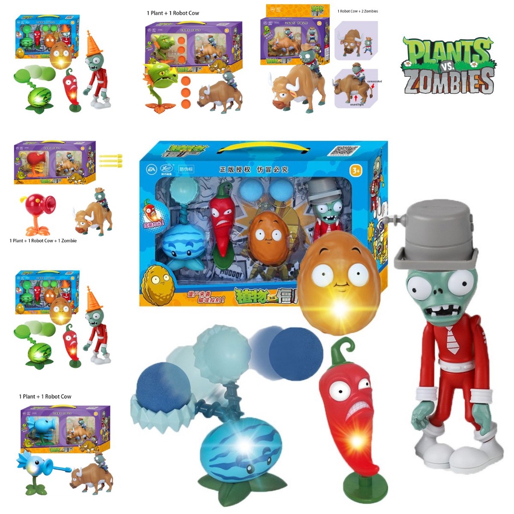 Set Mainan Plants Vs Zombies Hadiah Ulang Tahun Dan Halloween Natal Sempurna