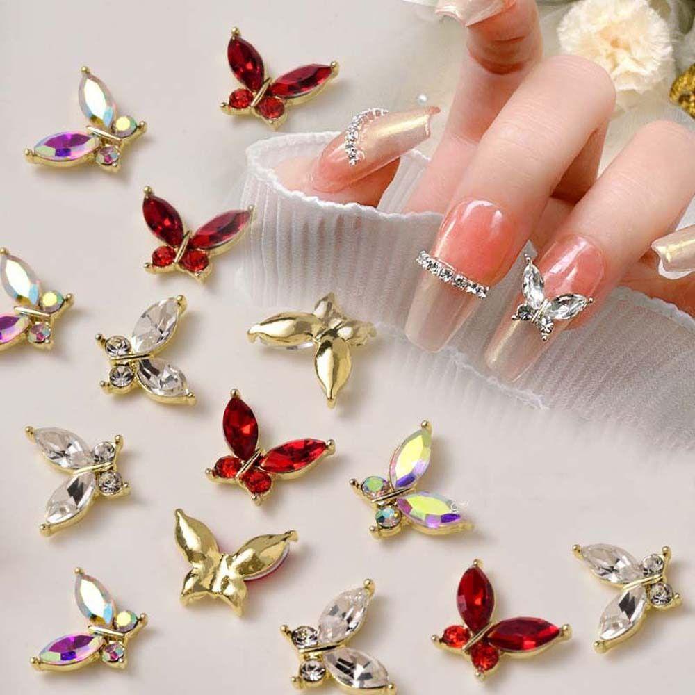 Mxbeauty Nail Art Rhinestones Wanita Ringan Mewah Zirkon Bor Kuku Jepang Nail Art 3D Nail Jewelry