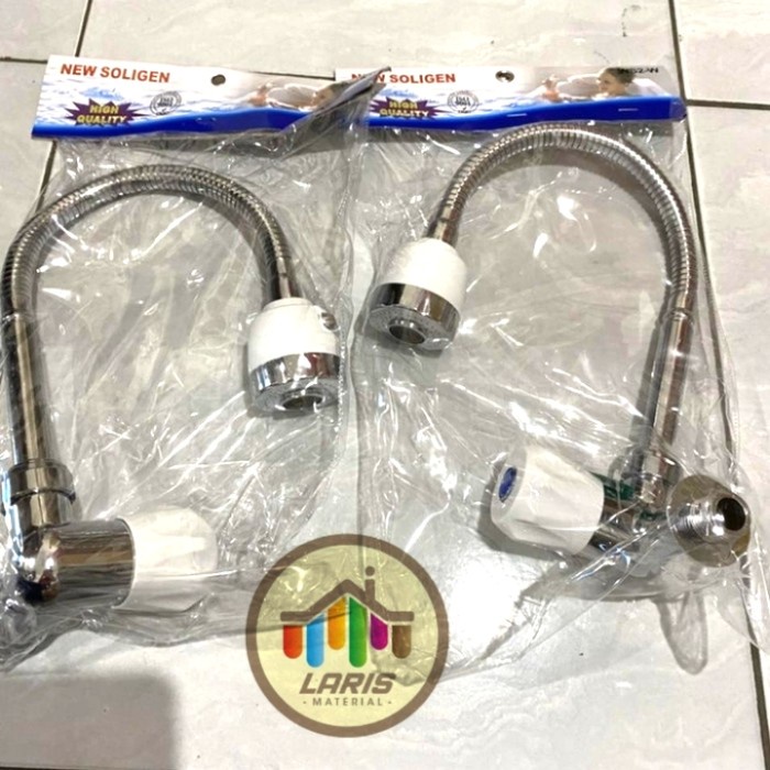 [READY] Kran Angsa Fleksibel /Kran Bak Cuci Piring Kepala On/Of/Soligen Putih / Perlengkapan Rumah T