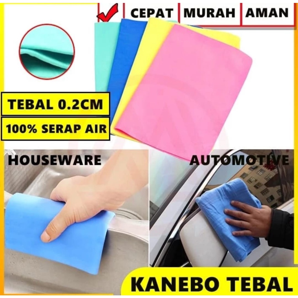 Kain Lap Kanebo Innova Jumbo /Lap Chamois Serat Serbaguna /Kanebo Serat Daya Serap Tinggi