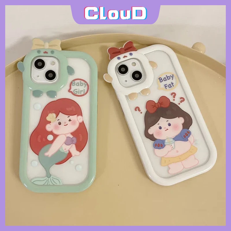 Kartun Lucu Princess Case Realme C33 C35 C21Y C15 C31 C25s C21 C25Y C3 C2 C25 C20A C30 C12 C17 9 9Pro+8 8i 8Pro 5i 6i 7i 7 5 9i 5s C11 C20 3D Bow Little Monster Lensa Sarung