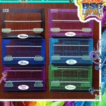 Kandang Burung, Sugar Glider, Kelinci, Hamster, Ternak, Umbaran - Besi - Putih