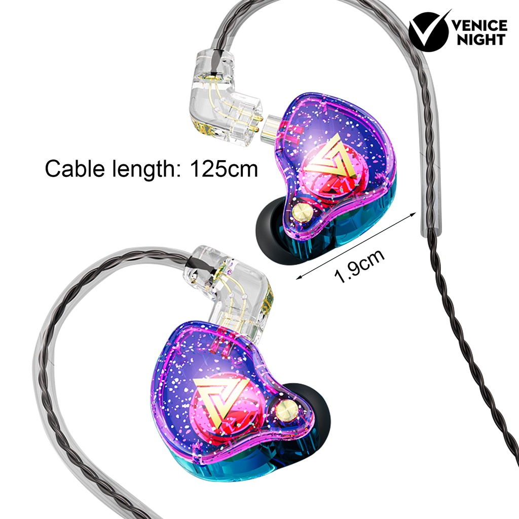 (VNEP) (Berkabel) AK6-PRO In-ear Earphones Universal HiFi Sound dengan Mic 3.5mm Sport Earbuds untuk Lari