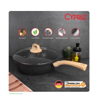 Cypruz FP-0866 Fry Wok Granit Die Cast 30 cm Wajan Induksi Greblon