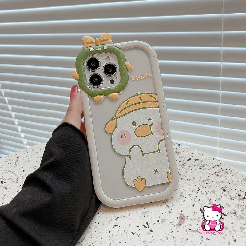 Soft Case Motif Kartun Bebek Monster 3D Untuk Oppo A16 A54 A95 A76 A5s A15 A57 2022 A77s A55 A74 A12 A96 A16E A94 A3s A12 A53 A33 Az A16 A3 Az A33 A6 Az A91 2020 616 Cover Penutup Mesin Cuci