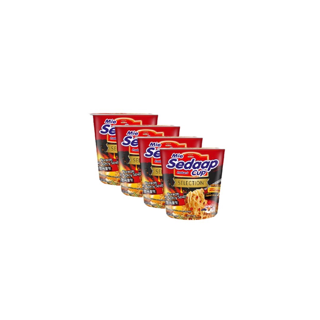 

SEDAAP Mie Instan Cup Korean Spicy Soup 4 x 75 gr