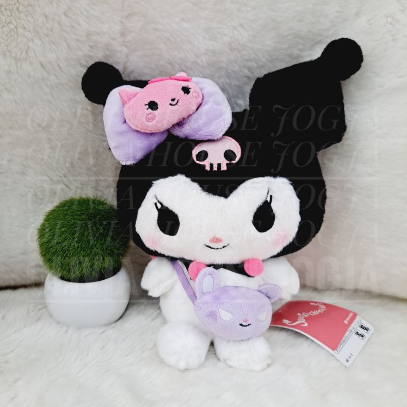 Boneka Kuromi Tas Kucing Ungu Tag Boneka Kuromi Pita Cute Boneka Kuromi