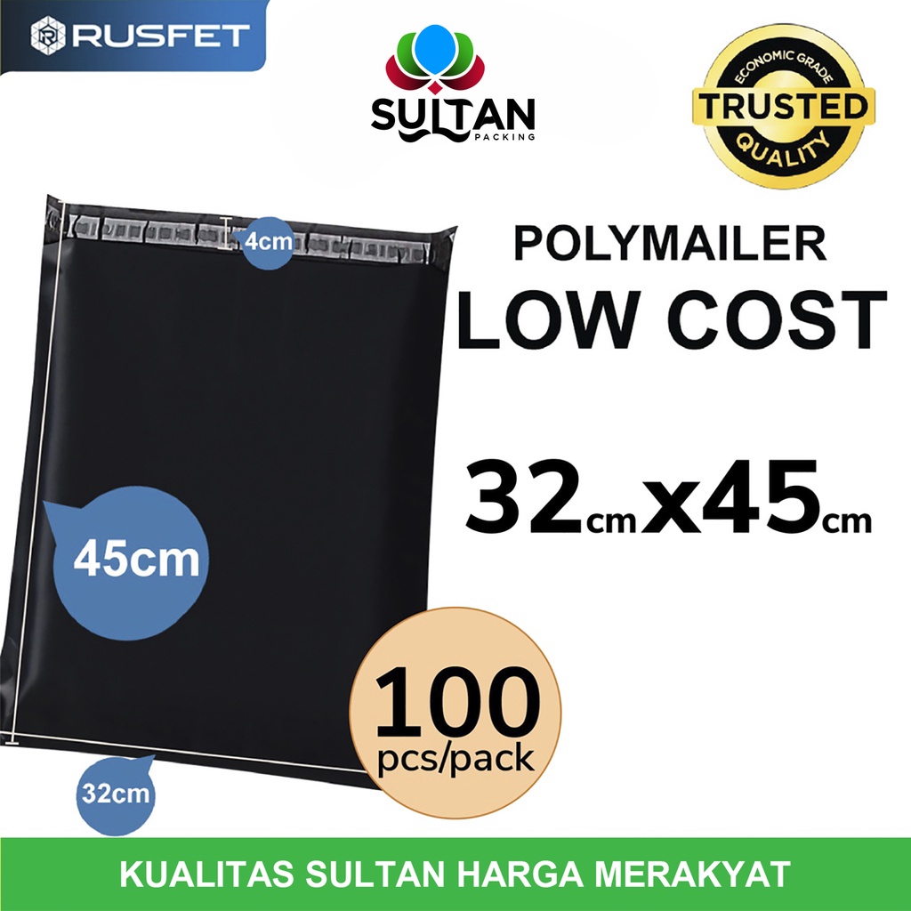 

Plastik Polymailer PACK LOW COST Amplop Polimailer HITAM 32x45 RUSFET