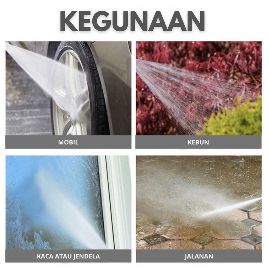 Kepala Selang Semprotan Nozle / Nozzle Sambungan Selang / Semprotan Air Cuci Motor Mobil Kebun / Alat Semprot Kuningan / Alat Semprot Air