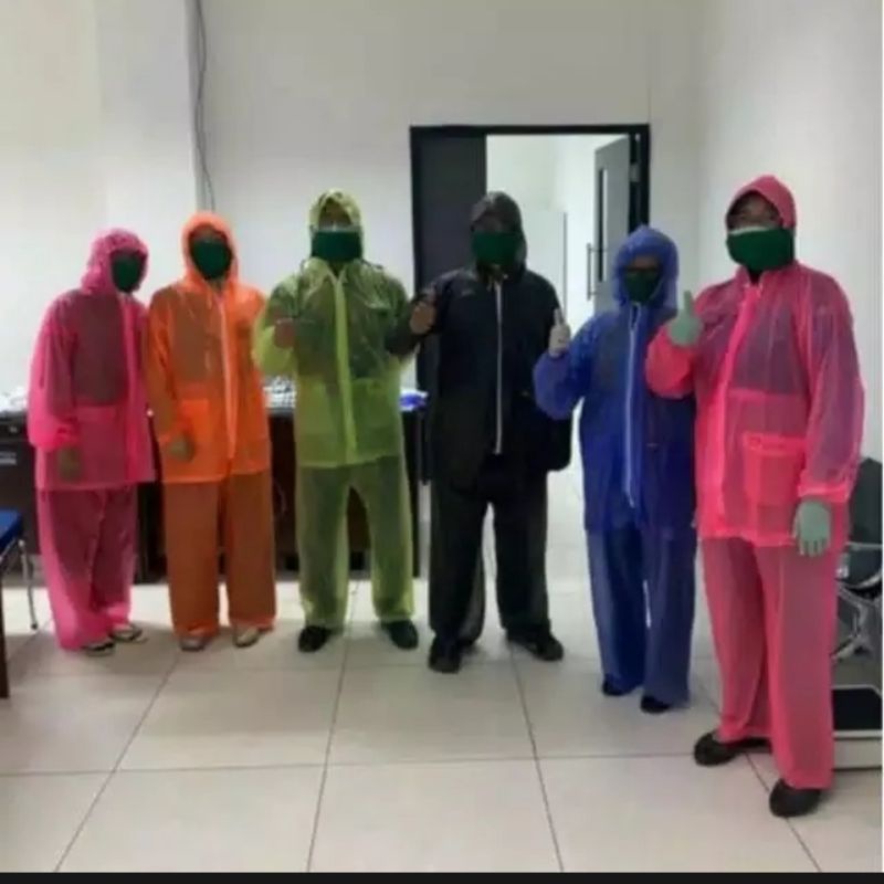 JAS HUJAN MURAH ELMONDO CERIA 935 SETELAN KARET TRANSPARAN PRIA&WANITA