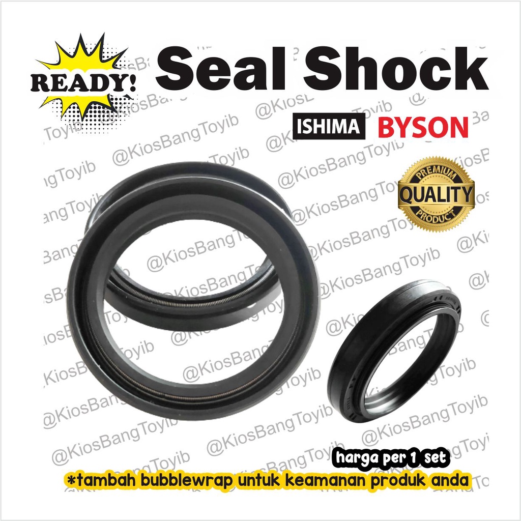 (2pc) Seal Sil Shock Skok Depan Set Yamaha Byson 41x54x11 (ISHIMA)