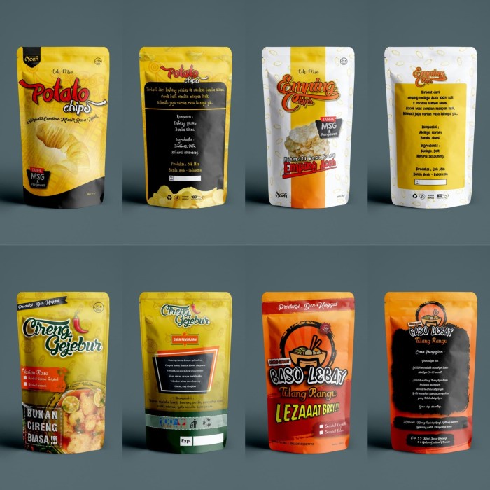 CUSTOM KEMASAN MAKANAN STANDING POUCH