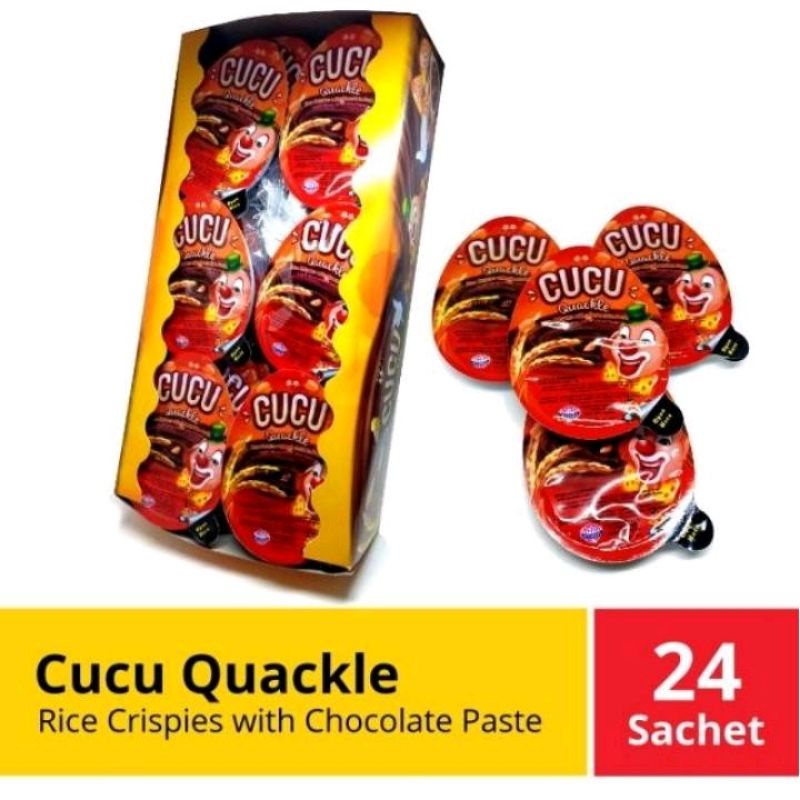 

Cucu Quackle Rice Crispies Coklat Krispi Pasta Telor 1box isi 24pc