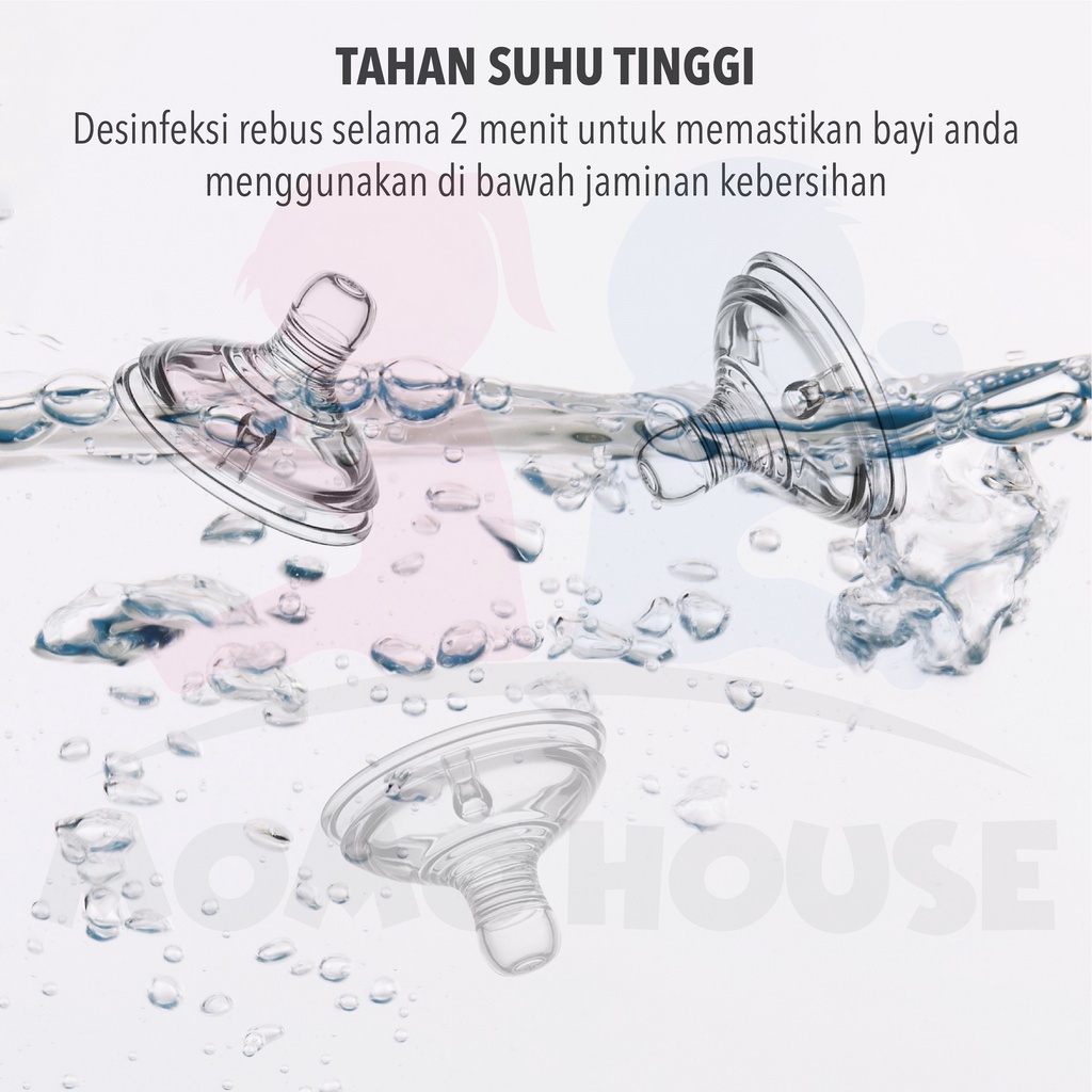 MOMO HOUSE Dot Bayi Botol Susu Dot Botol Bayi Pentil Dot Tommee Tippee Puting Teat Extra Wide Neck