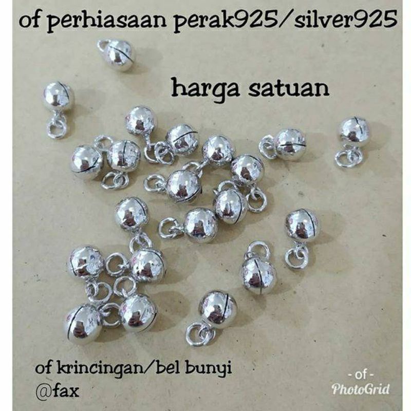 KRINCINGAN/BEL PERAK 925 LAPIS MAS 24K