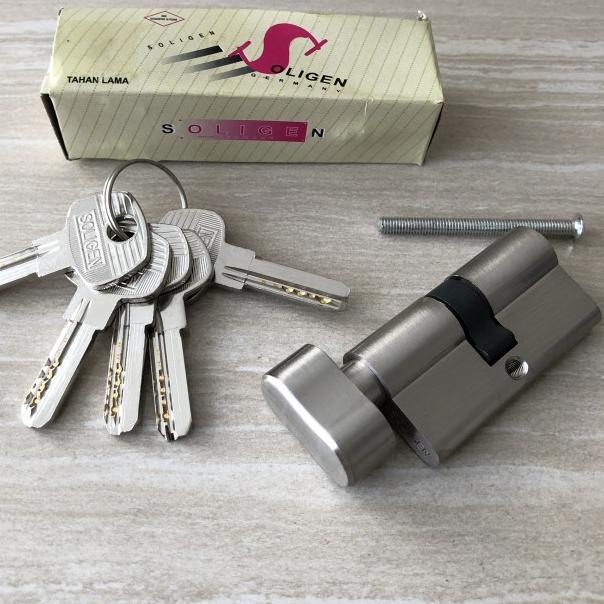 Silinder kunci knob 60 mm / SILINDER KUNCI TOILET KNOB 60 mm SOLIGEN