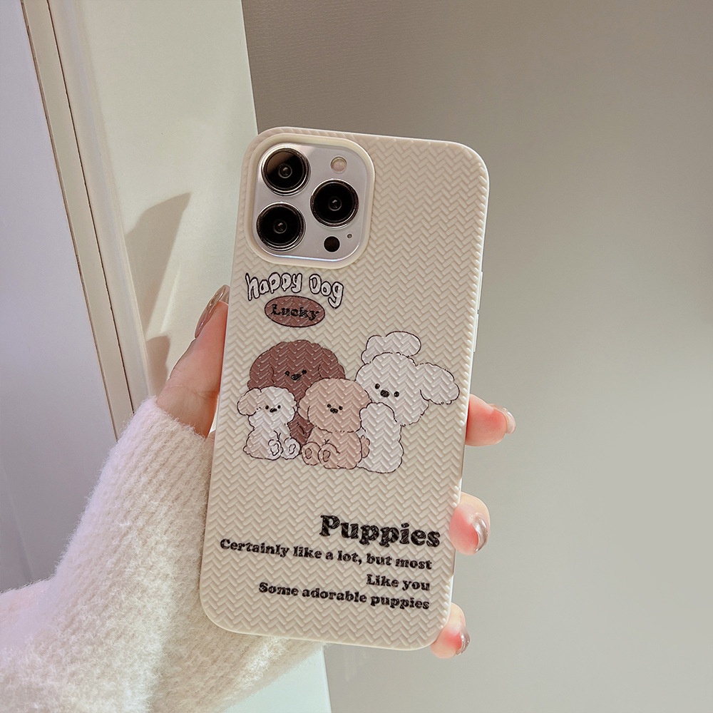 Soft Case Hp Gambar Kartun Anjing Untuk Iphone 7 / 8plus / X / XR / XS / 11 / 12 / 13 / 14pro MAX