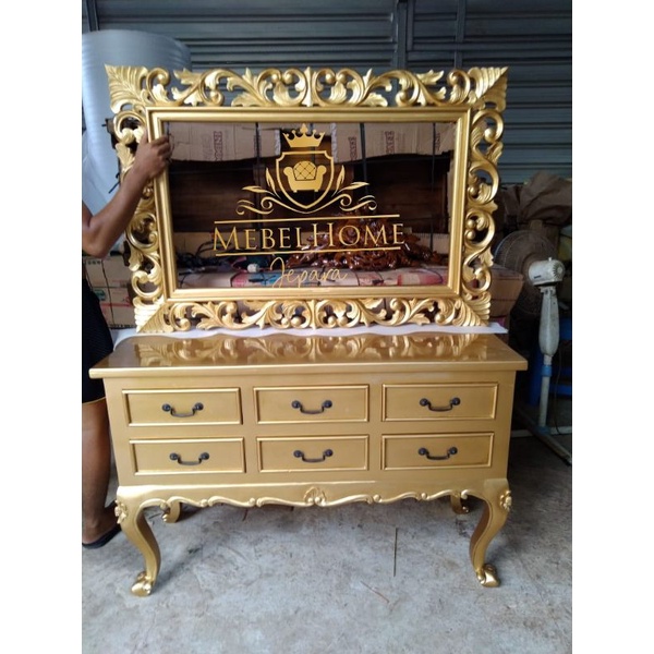 meja rias konsul jati jepara,meja rias ukir jati jepara