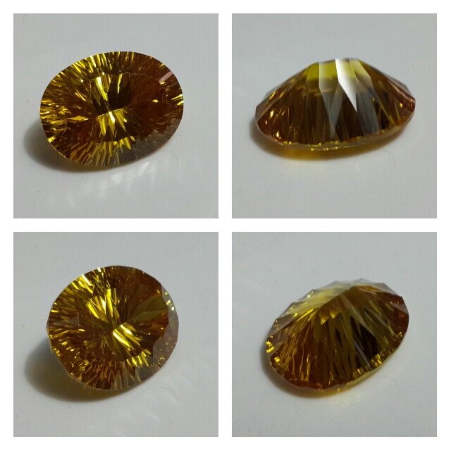 34.35 ct Mystic yellow topaz