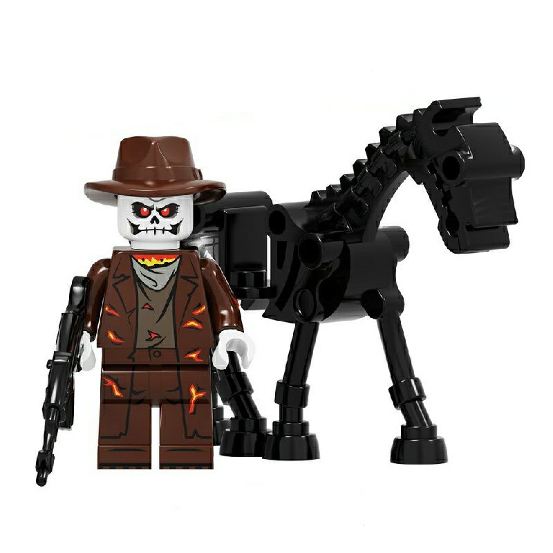 Mainan Balok Susun Minifigure Caretaker | Carter Slade GhostRider Figure | Phantom Rider Avengers