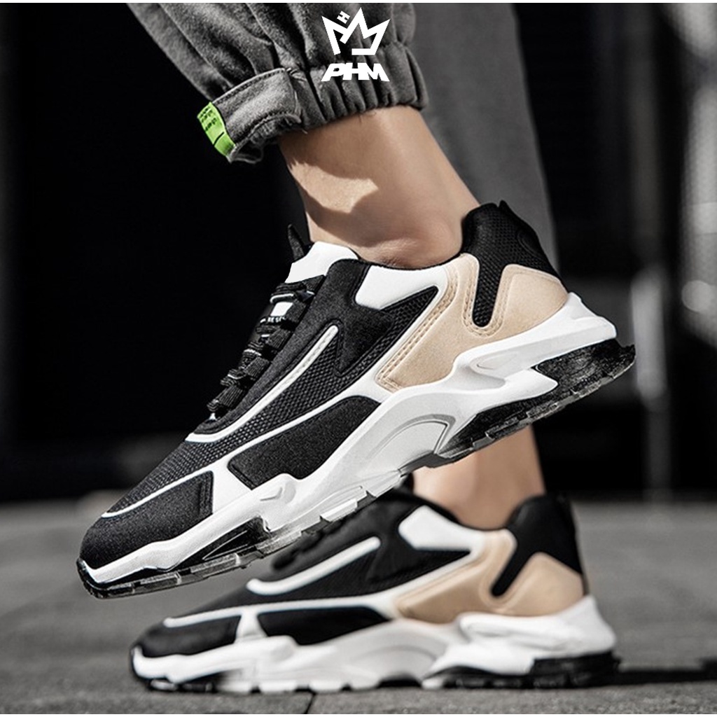 PHM Sepatu Sneakers Pria Olahraga Sport Shoes Casual Running Zelos Biru Tosca