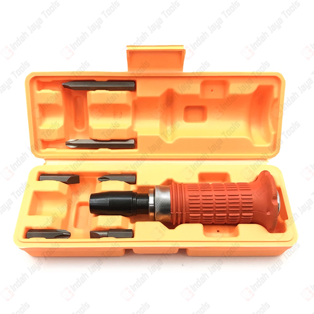 ORANGE 3201-01 Obeng Ketok Set 6 Pcs - Impact Driver Screwdriver Gedor