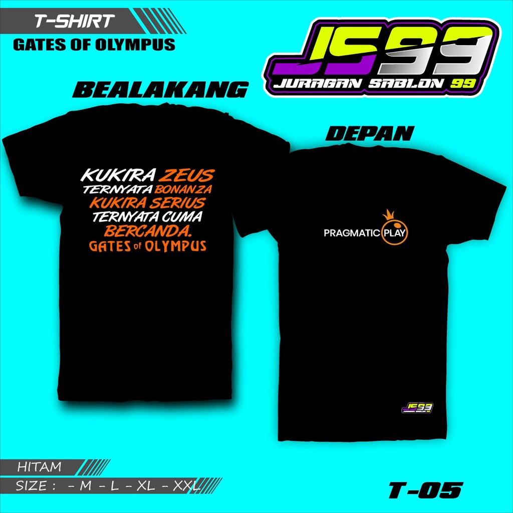 KAOS GATES OF OLYMPUS New Promo T-Shirt / Kaos Oblong / Kaos Distro /Kaos GATES OF OLYMPUS  /Full co