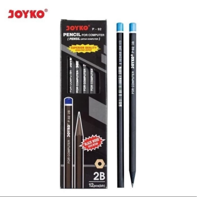 

Pensil 2B Joyko Hitam P-92 isi 12pcs(1lusin)
