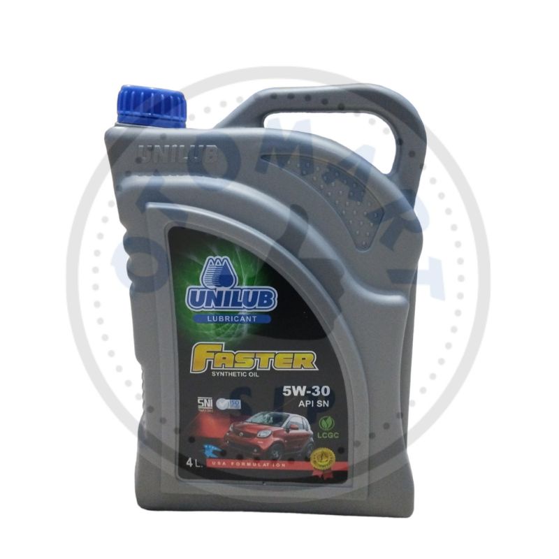Oli Mobil LCGC UNILUB FASTER SAE FULL SYNTHETIC 5W30 SN 4L