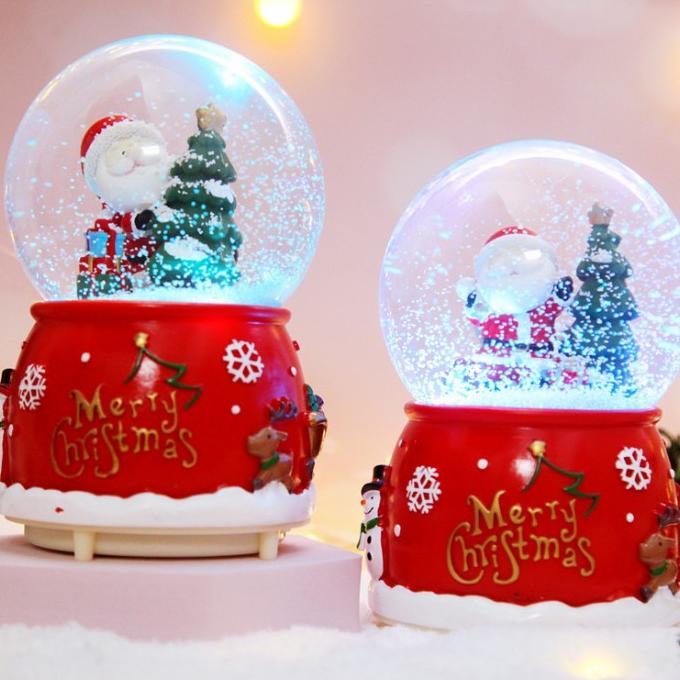 

BEST QUALITY - KOTAK MUSIK NATAL SANTA CLAUS BOLA CRYSTAL SNOW GLOBE BLOWER