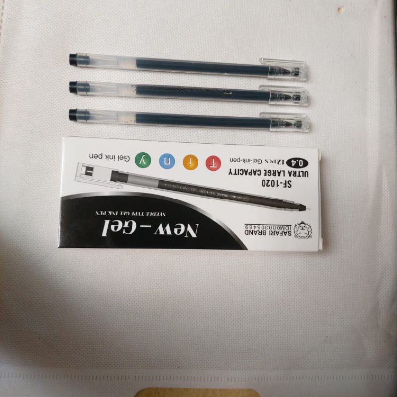 

SERBA MURAH Gel Pen New Jell Safari Brand / New Jell 0.4mm - Pulpen Lusin