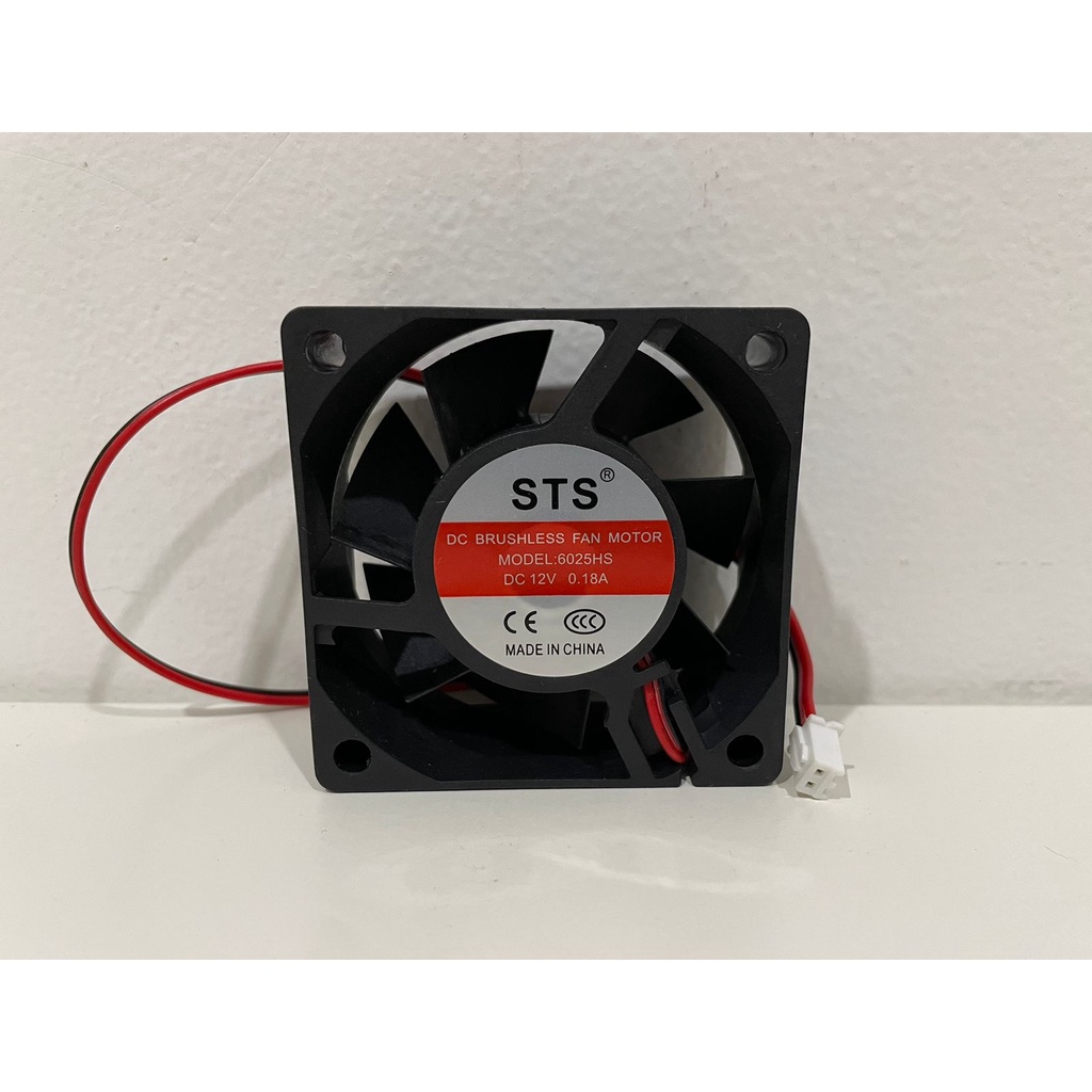 Fan DC 12V 6x6 cm / Kipas DC 12V tebal 2.5 cm 12 Volt