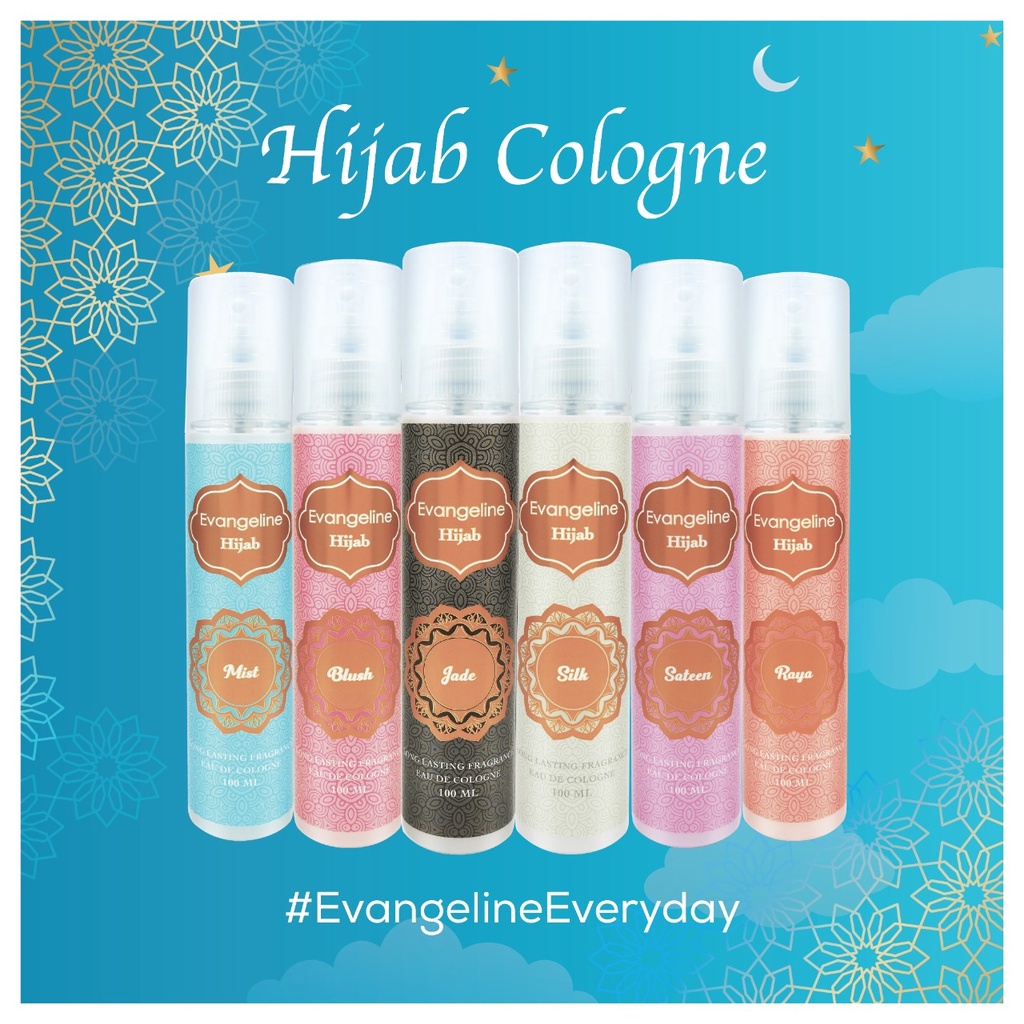 ★ BB ★ Evangeline Eau De Cologne Kawaii Series - Bloom Series - Hijab Series 100ml - Parfum Cologne Wanita
