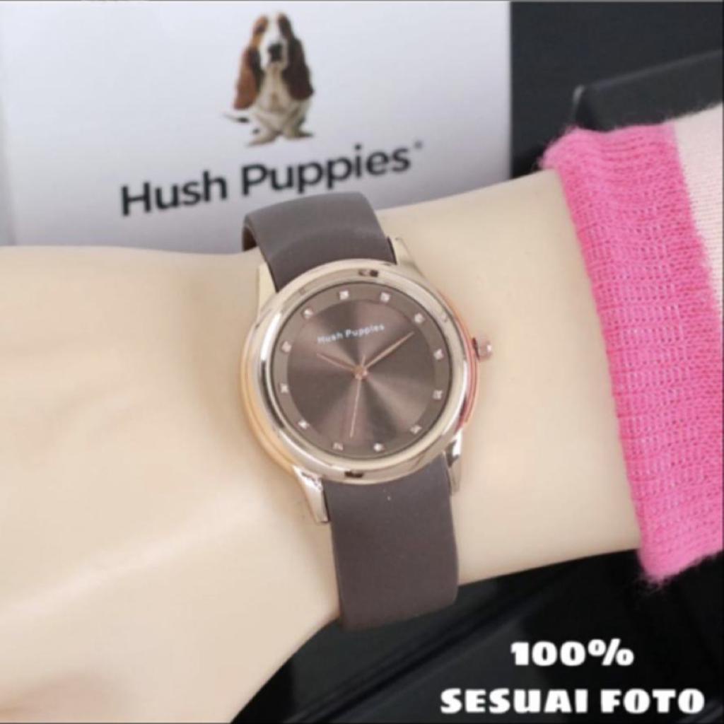 SS [✅COD] JAM TANGAN WANITA TAHAN AIR KASUAL HUSH PUPP1ES DIAMOND STRAP RUBBER HP-9626