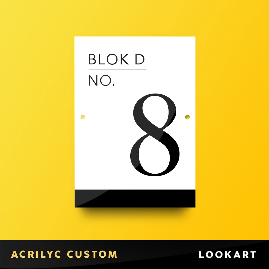 CUSTOM ALAMAT RUMAH AKRILIK, NOMOR RUMAH ACRYLIC, DESAIN ALAMAT RUMAH, REQUEST NOMOR RUMAH, NOMOR RU