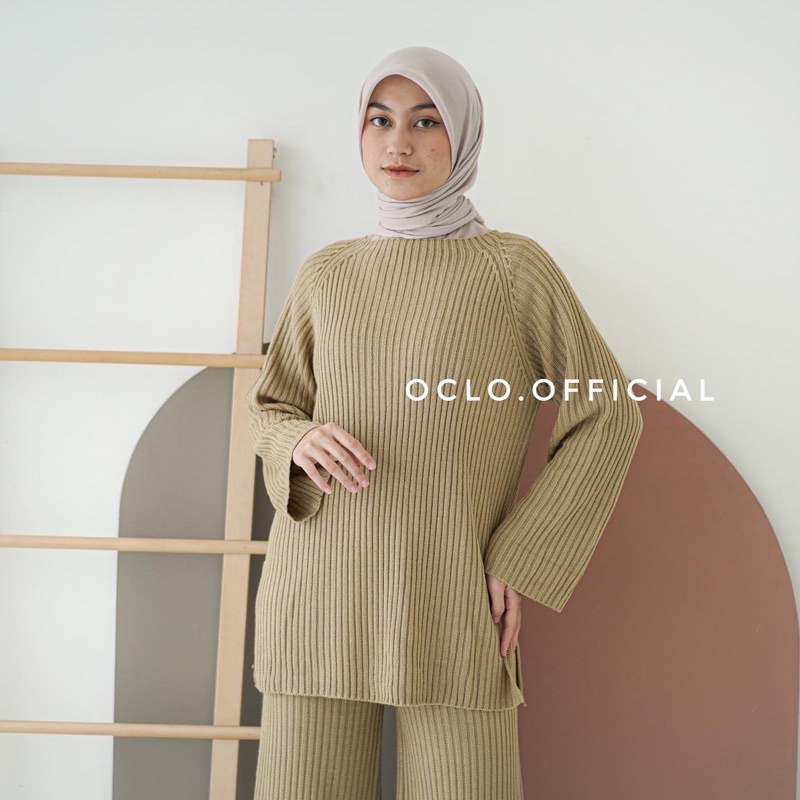 Famaira Set Knit | Setelan One Set Knit Premium Sweater