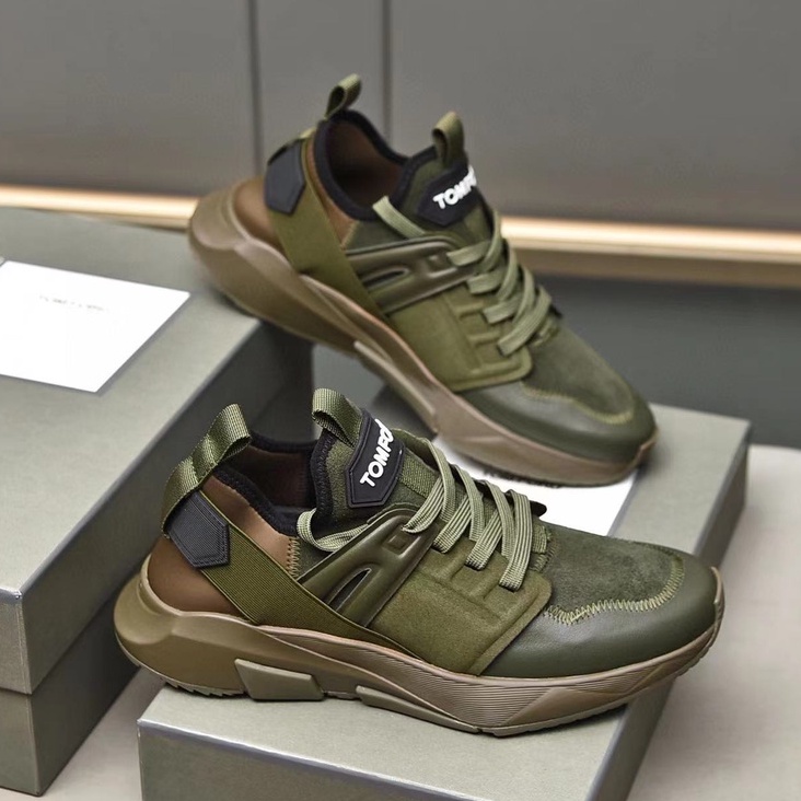 sepatu tom ford cowok sneaker pria slip on men shoes runner branded mirror p1shoes