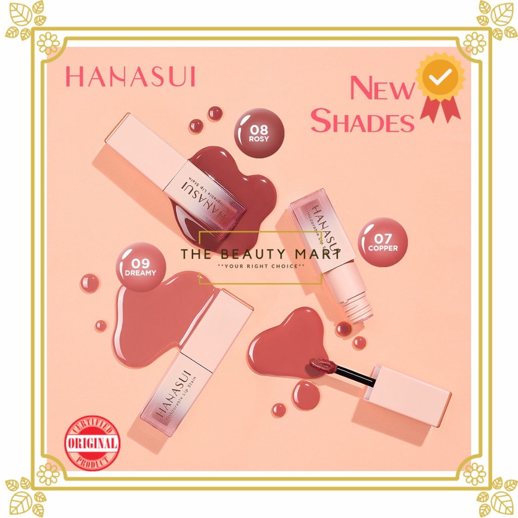 Hanasui Tintdorable Lip Stain 9 Colors | Lip Tint Hanasui